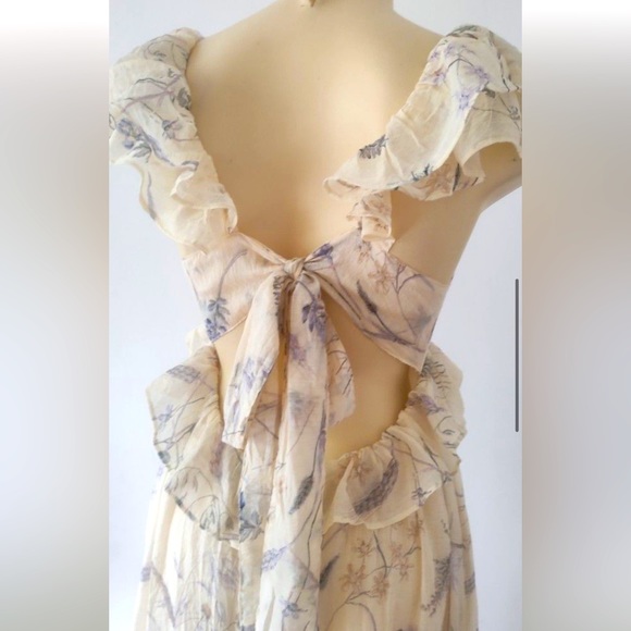 H&M Lyocell-blend flounced dress-worn once - Picture 2 of 13